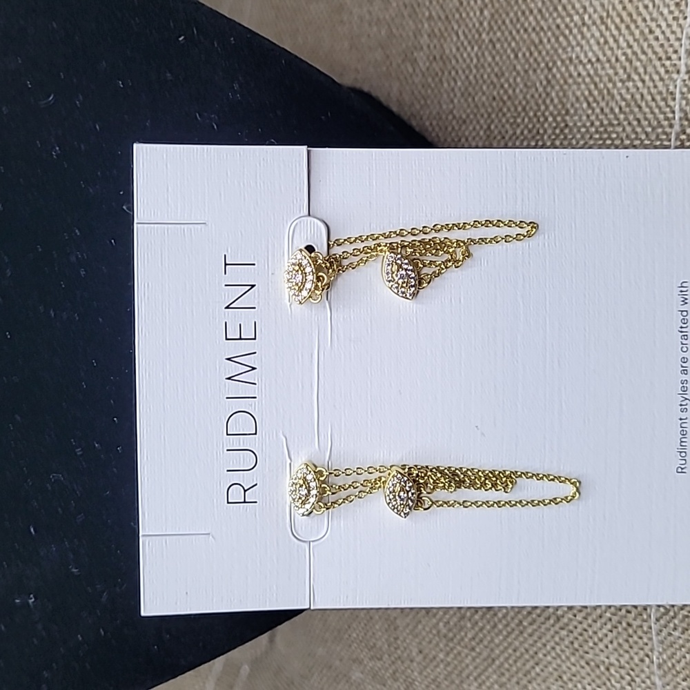 NEW, Rudiment valencia evil eye chain drops